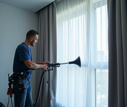 Professional commercial curtain cleaning process equipment Matty Curtain Cleaning rookwood-nsw